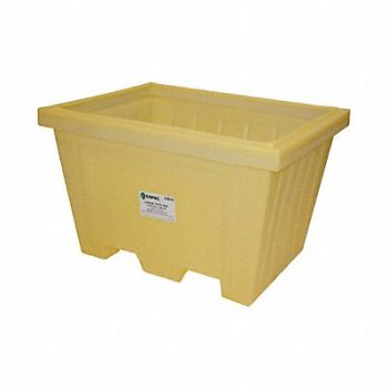 ENPAC Storage Tote Yellow Solid Polyethylene, 31DM76