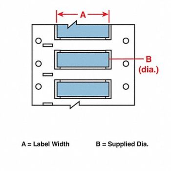 BRADY Wire Marking Sleeves 2 in W 1.250 in L, 31EA19