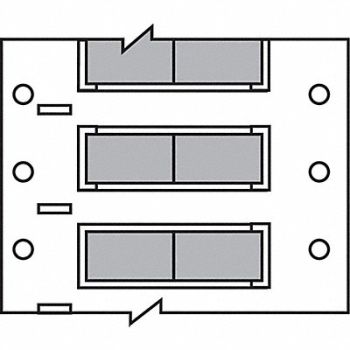 BRADY Wire Marking Sleeves 1 in W 0.851 in L, 31EC75
