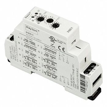 DAYTON Time Delay Rlay 12 to 240VAC/DC 15A SPDT, 31EE11