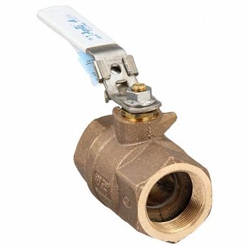 APOLLO Ball Valve Bronze Inline 1-1/2 in Pipe, 31EE57