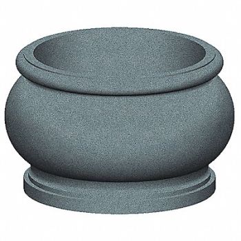 PETERSEN MFG. Security Planter 2 in H Lite Sand Blast, 31EY16