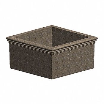 PETERSEN MFG. Security Planter Concrete 36 in H, 31EY37