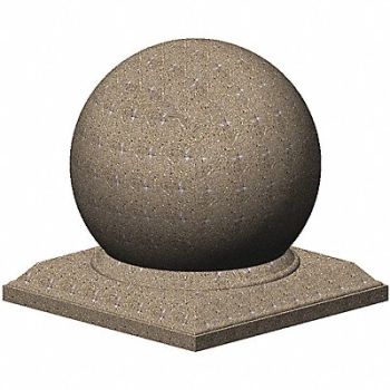 PETERSEN MFG. Security Bollard Spherical 51 in H, 31EY39