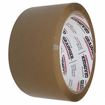 GRAINGER APPROVED Carton Sealing Tape Tan Hand PK36, 31HJ53