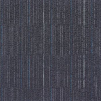 GRAINGER APPROVED Carpet Tile 19-11/16in. L Charcoal PK20, 31HL78