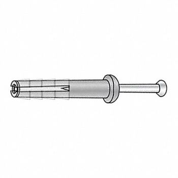 GRAINGER APPROVED Hammr Driv Pin Anchr Nyl 1/4 D 4 L PK100, 31JD85