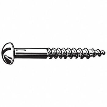 GRAINGER APPROVED Rd Hd Wood Scrw ZincYL #10 1.5 L PK100, 31JE33