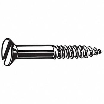 GRAINGER APPROVED Oval Hd Wood Scrw Zinc #14 1.75 L PK100, 31JF95