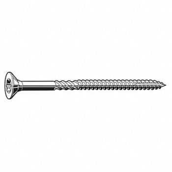 GRAINGER APPROVED Multi Screw #10 Flat SS305 3 L PK200, 31JJ20
