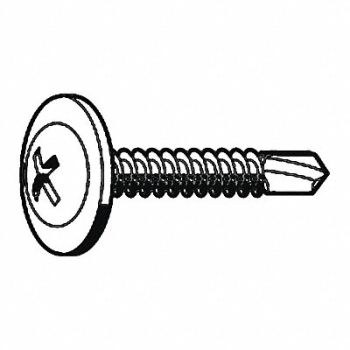 GRAINGER APPROVED Drill Screw K-Lath #8 Zinc 1.25 L PK100, 4HJX9