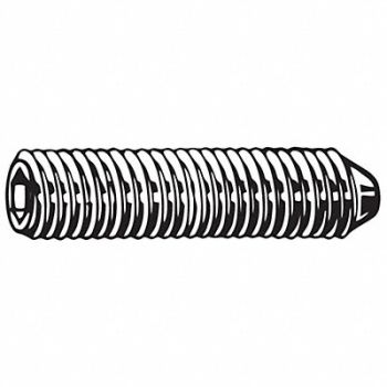 GRAINGER APPROVED ScktStScrw ConePt 3/8 -16 1 L PK100, 31KK71