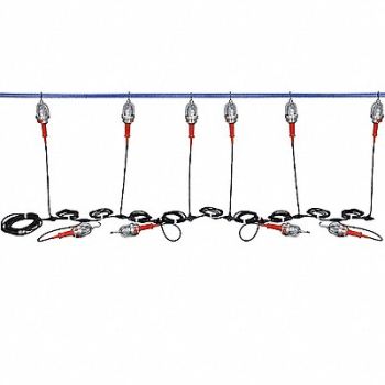 LARSON ELECTRONICS LLC Temp Job Site Light Screw In LED 8600lm, 31KZ70