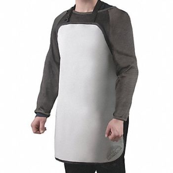 TURTLESKIN CP Apron Wht Polystr 24 in L x 30 in W, 31LK97