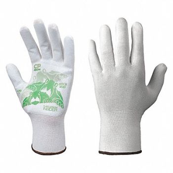 TURTLESKIN Glove Liners Nylon/Polyester XL Wht PR, 31LL53