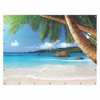 ACCUFORM Welding Curtain 8 ft W Printed Yellow, 31LX19