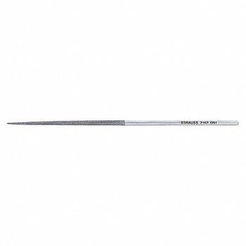 STRAUSS Needle File Swiss Round 5-1/2 in L, 31LY18