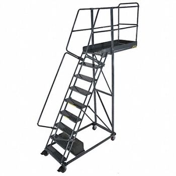 BALLYMORE Cantilever Ladder 300lb 132in. H 9 Steps, 31ME17
