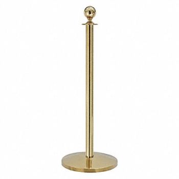QUEUEWAY Ball Top Rope Post Polished Brass 39 in., 31MJ14