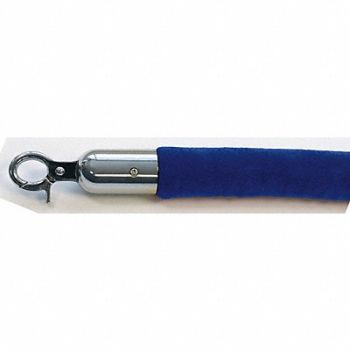 QUEUEWAY Barrier Rope 1-1/2 In x 6 ft Blue, 31MJ26