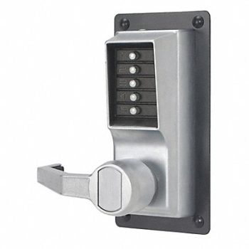 SIMPLEX Push Button Exit Trim Satin Chrome Left, 31NG81
