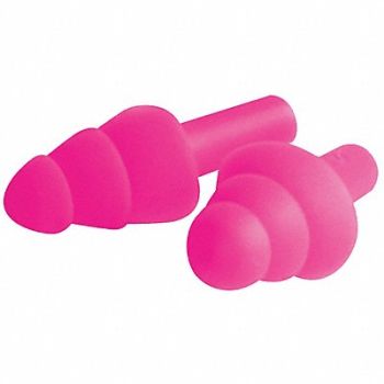 ERB SAFETY Ear Plugs Uncorded Flanged 25dB PK100, 31TU50