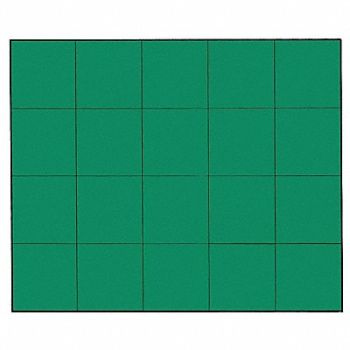 MAGNA VISUAL Magnetic Squares 3/4 in W Green PK20, 31TW32