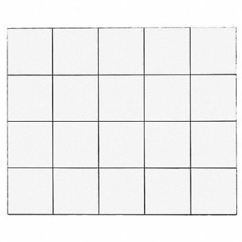 MAGNA VISUAL Magnetic Squares 3/4 in W White PK20, 31TW34