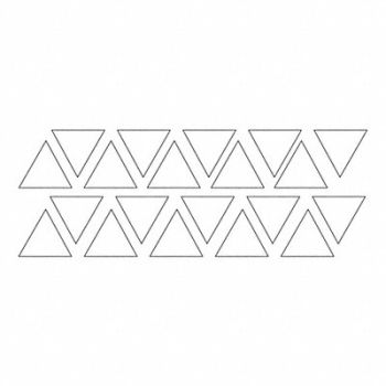 MAGNA VISUAL Magnetic Triangles 3/4 in W White PK20, 31TW39