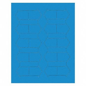 MAGNA VISUAL Magnetic Arrows 3/4 in W Blue PK20, 31TW41
