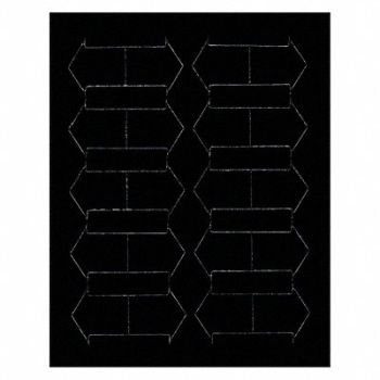 MAGNA VISUAL Magnetic Arrows 3/4 in W Black PK20, 31TW43