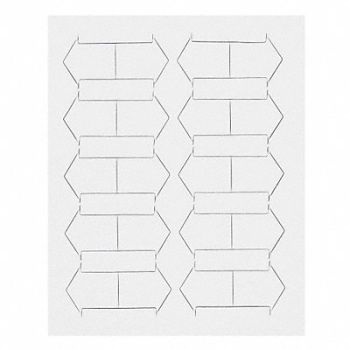 MAGNA VISUAL Magnetic Arrows 3/4 in W White PK20, 31TW44