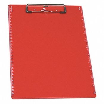 ABILITY ONE Clipboard Letter Size Plastic Red, 31UE90