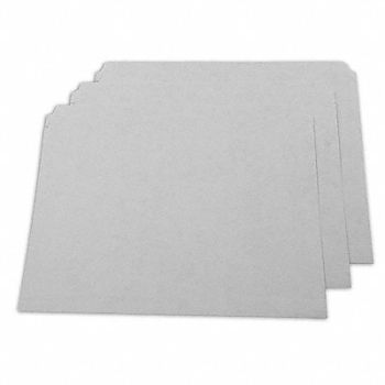 ABILITY ONE Folder Letter Straight Cut Gray PK100, 31UF36