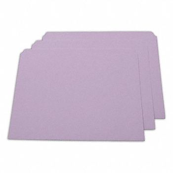 ABILITY ONE Folder Letter Straight Cut Lavendr PK100, 31UF47
