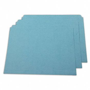 ABILITY ONE Folder Letter Straight Cut Blue PK100, 31UF49