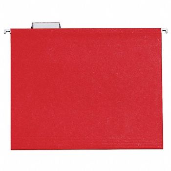 ABILITY ONE Hanging File Folders Red PK25, 31UF52