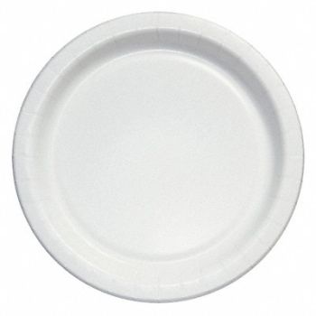 ABILITY ONE Disposable Paper Plate 9in White PK1000, 31UF61