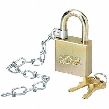 ABILITY ONE Keyed Padlock Silver, 31UF63