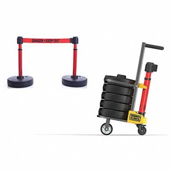 BANNER STAKES PLUS Barricade Red Danger - Keep Out, 31XF82