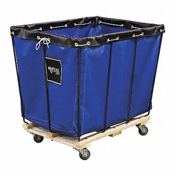 ROYAL BASKET TRUCKS Basket Truck 8 Blue Vinyl 600 lb., 31XG56