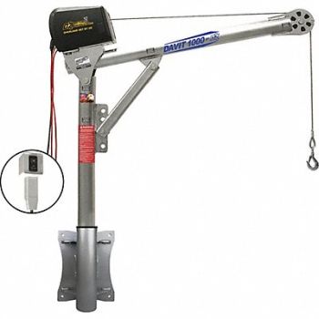 OZ LIFTING PRODUCTS DavitCraneKit 1000 lb 27.5 to 42in Reach, 321H29
