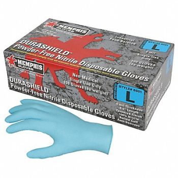 MCR SAFETY Disposable Gloves Nitrile M PK100, 321H31