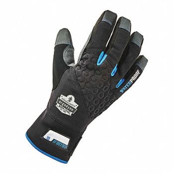 PROFLEX Utlty Gloves Thrml Wtrprf Blk L PR, 322F15