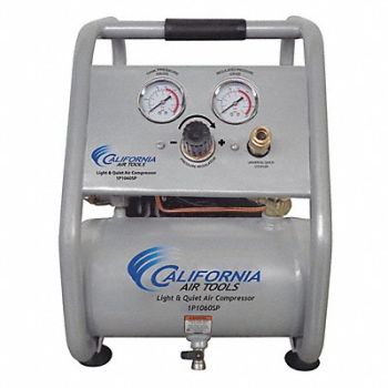CALIFORNIA AIR TOOLS Air Compressor Portable Quiet 0.6HP 1gal, 323N76