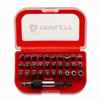 TRIPLETT Security Bit Kit 32 Piece, 323NZ6