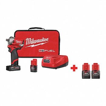 MILWAUKEE Impact Wrench Cordless Compact 12VDC, 326UT1
