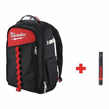 MILWAUKEE Tool Backpack w/Penlight, 326UU4