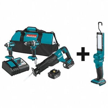 MAKITA Cordless Combination Kit 4 Tools 18V DC, 327EN4