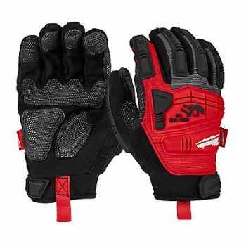 MILWAUKEE Impact Demolition Gloves L PR, 327WN6